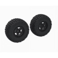 Arrma DBOOTS 'FORTRESS SC' Tire Set Glued Black 2 ARA-1616