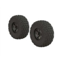 Arrma Dboots 'Fortress SC' Tire Set Glued Gun Metal 2 ARA550087