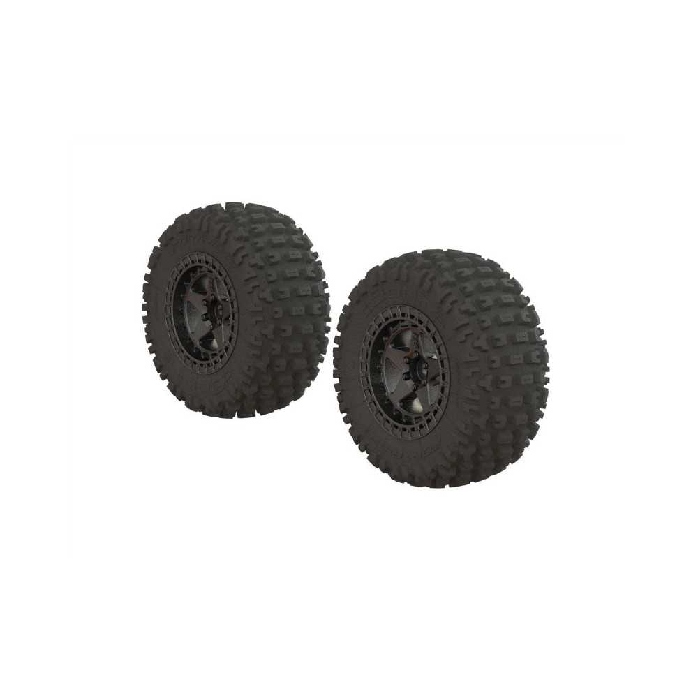 Arrma Dboots 'Fortress SC' Tire Set Glued Gun Metal 2 ARA550087 Arrma Dboots 'Fortress SC' Tire Set Glued Gun Metal 2 ARA550087