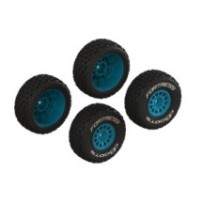 Arrma dBoots 'FORTRESS' Glued Tire Set Blue 2 Pairs ARA-1571