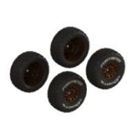 Arrma dBoots 'FORTRESS' Glued Tire Set Bronze 2 Pairs ARA-2024