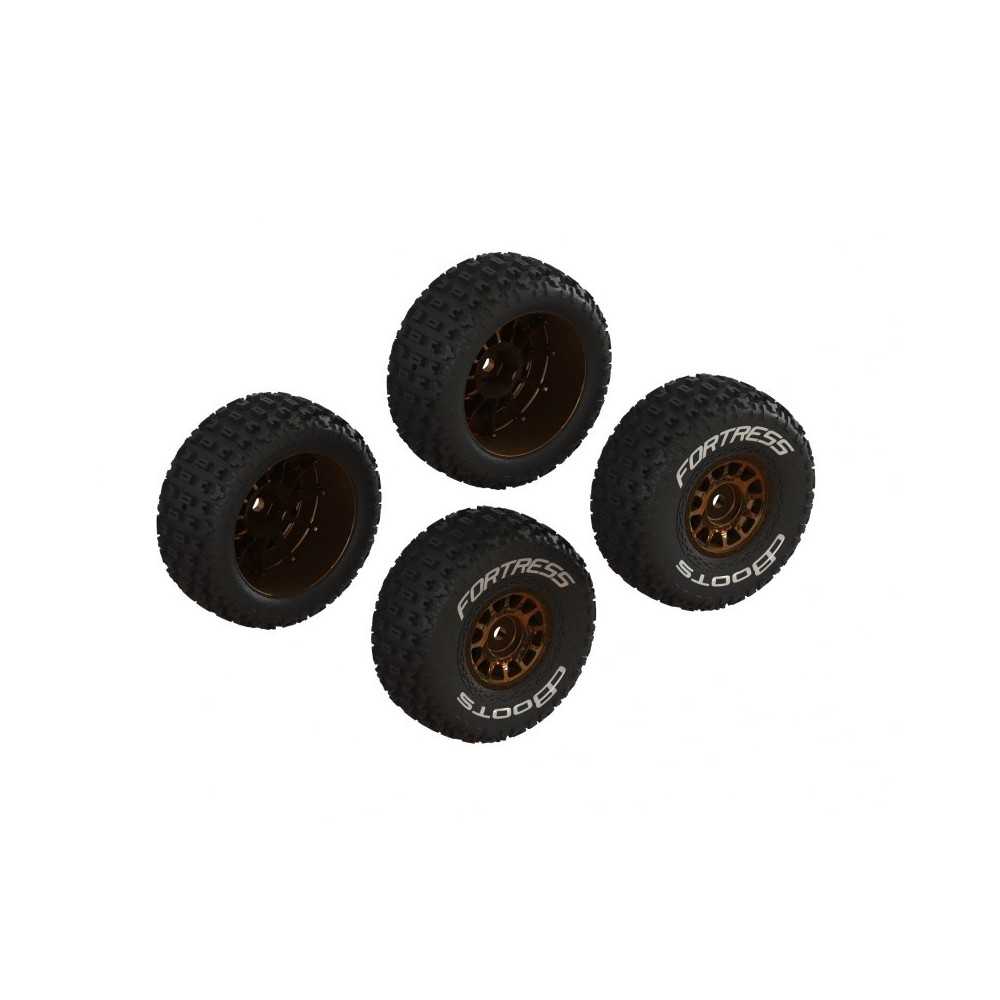 Arrma dBoots 'FORTRESS' Glued Tire Set Bronze 2 Pairs ARA-2024