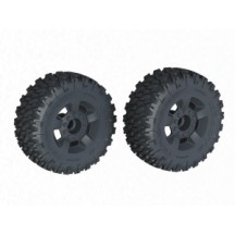 Arrma dBoots 'Ragnarok MT' Tire Set Glued Black 2 ARA-1383