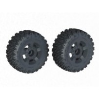 Arrma dBoots 'Ragnarok MT' Tire Set Glued Black 2 ARA-1383