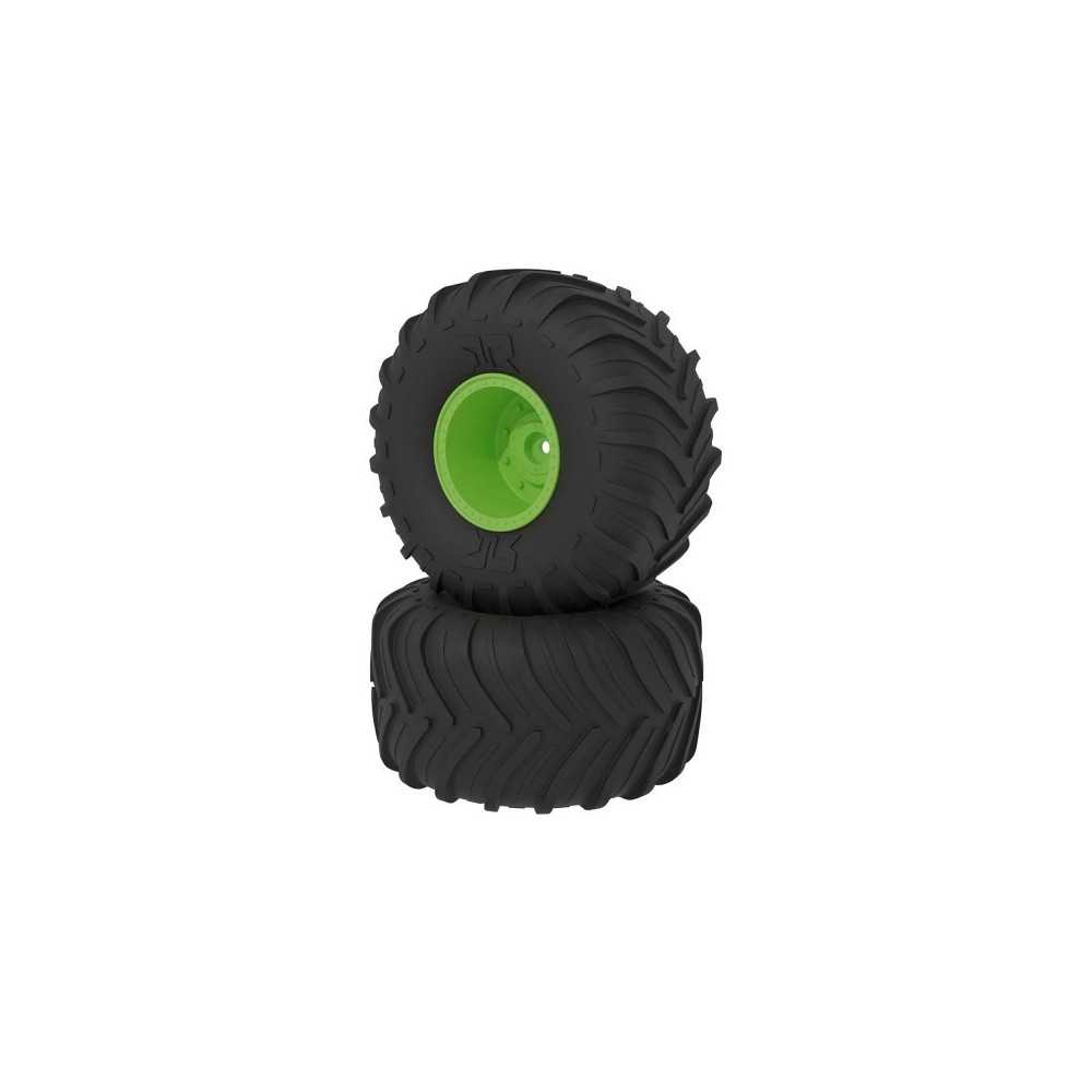 Arrma dBoots Chevron MT Tire Set Glued Green ARA-2531