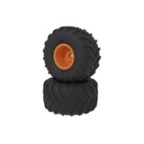 Arrma dBoots Chevron MT Tire Set Glued Orange ARA-2532