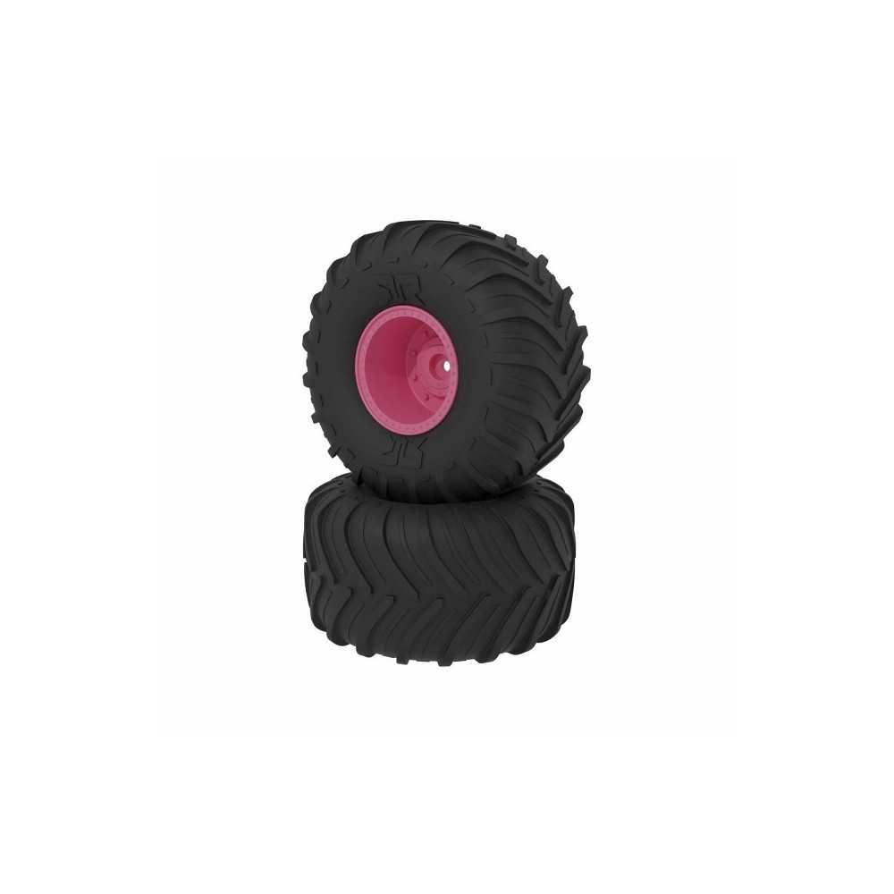 Arrma dBoots Chevron MT Tire Set Glued Pink ARA-2533 Arrma dBoots Chevron MT Tire Set Glued Pink ARA-2533