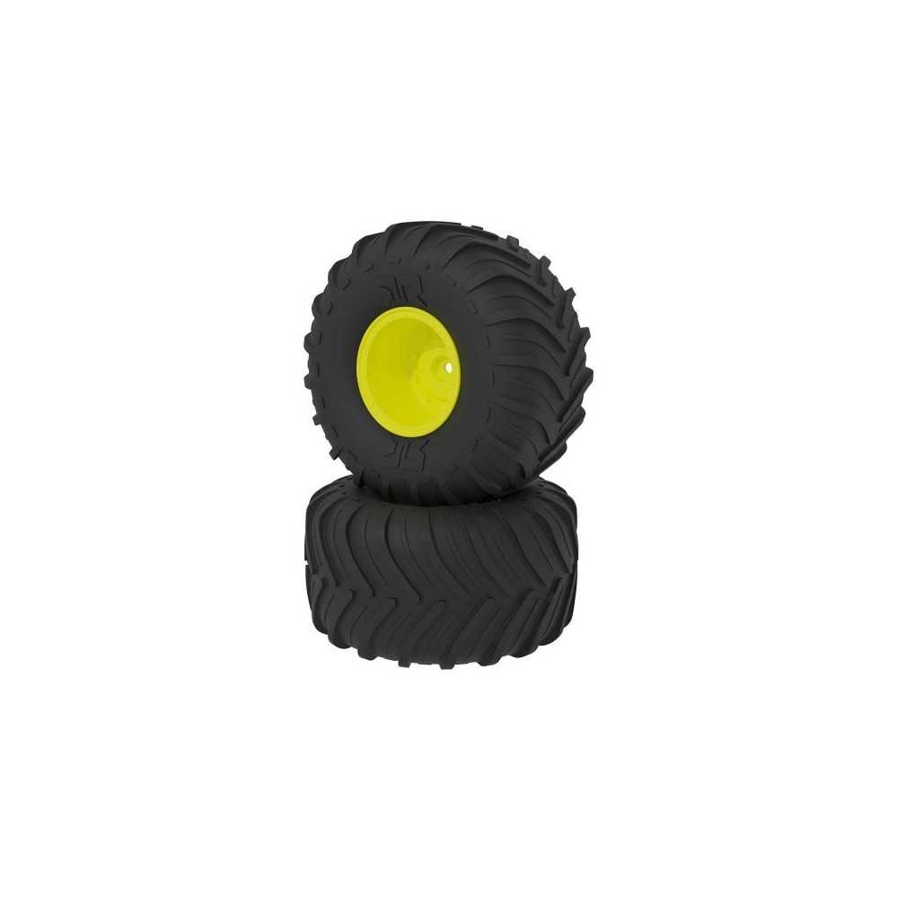 Arrma dBoots Chevron MT Tire Set Glued Yellow ARA-2536