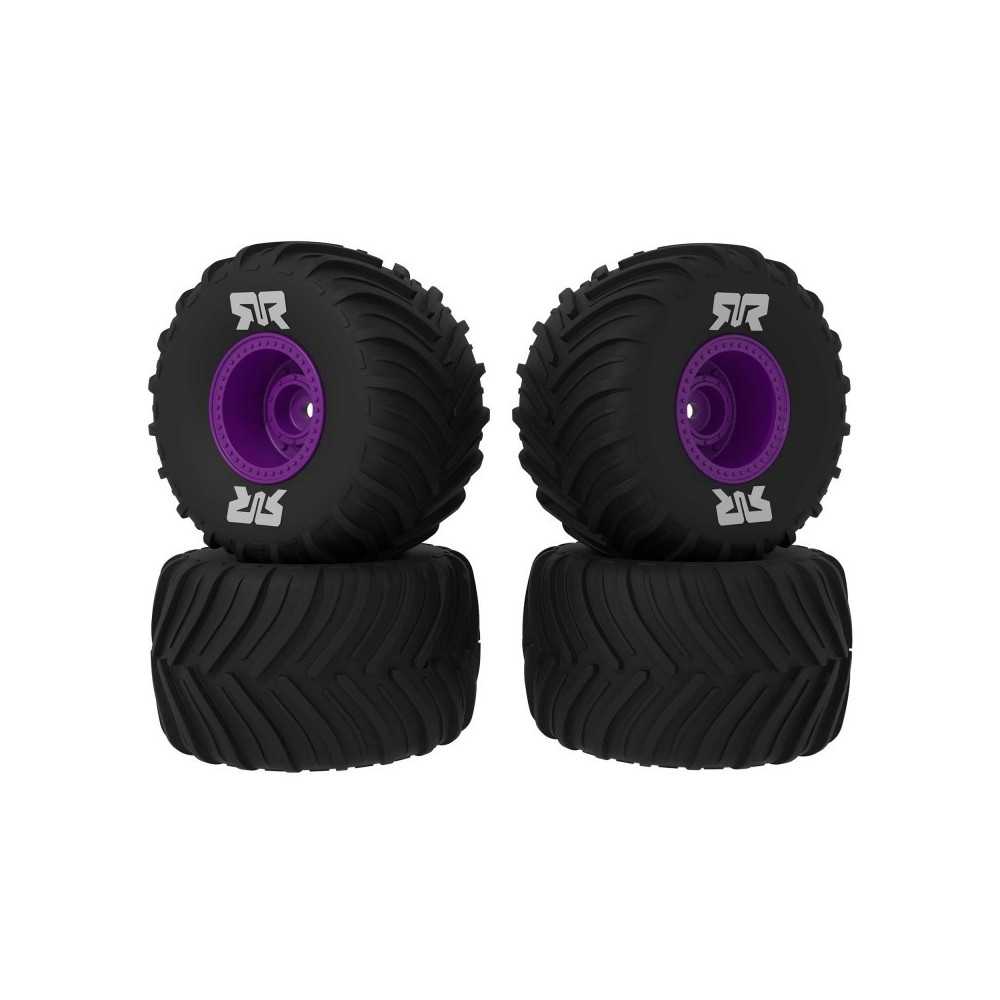 Arrma dBoots Chevron MT Tire Set Glued Purple 2 Pairs: GROM ARA-2611 Arrma dBoots Chevron MT Tire Set Glued Purple 2 Pairs: GROM ARA-2611