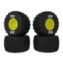 Arrma dBoots Chevron MT Tire Set Glued Yellow 2 Pairs: GROM ARA-2584