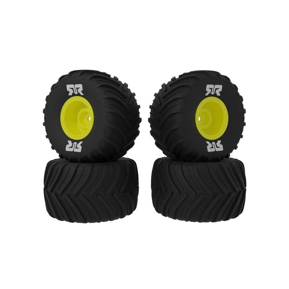 Arrma dBoots Chevron MT Tire Set Glued Yellow 2 Pairs: GROM ARA-2584 Arrma dBoots Chevron MT Tire Set Glued Yellow 2 Pairs: GROM ARA-2584