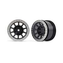 Llantas traseras 2.2 beadlock gris grafito Traxxas