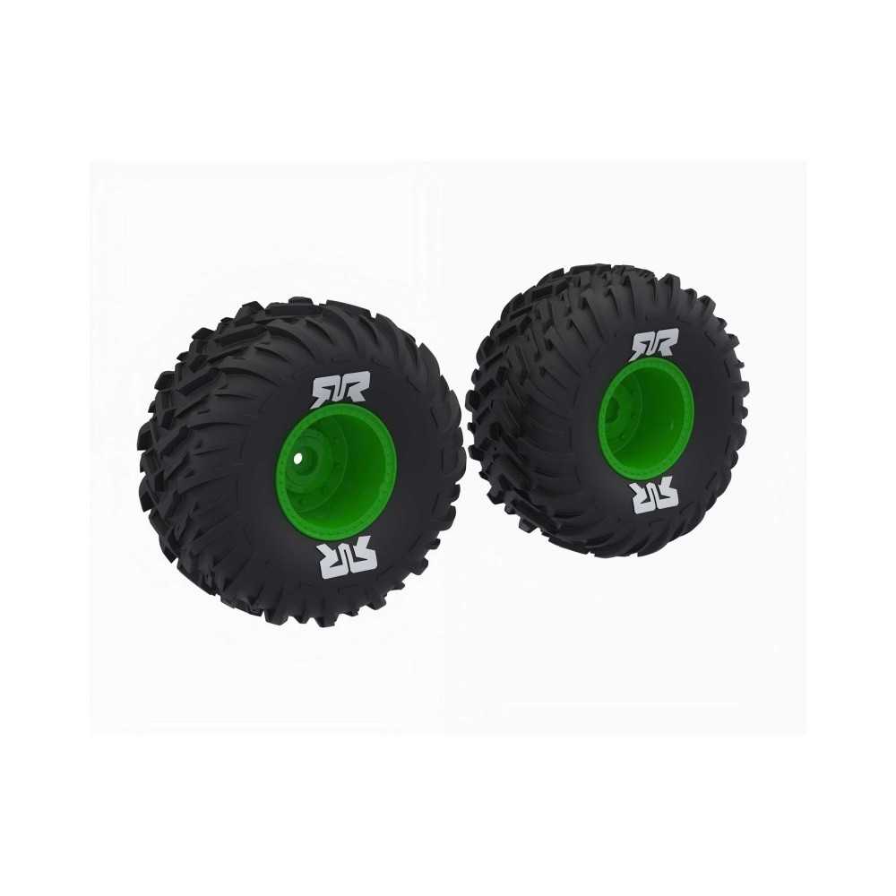 Arrma dBoots Cut Chevron MT Tire Set Glued Green ARA-2575 Arrma dBoots Cut Chevron MT Tire Set Glued Green ARA-2575