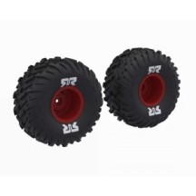 Arrma dBoots Cut Chevron MT Tire Set Glued Red ARA-2574