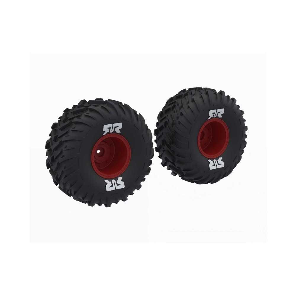 Arrma dBoots Cut Chevron MT Tire Set Glued Red ARA-2574 Arrma dBoots Cut Chevron MT Tire Set Glued Red ARA-2574