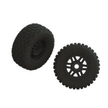 Arrma dBoots FORTRESS LP Tire Set Glued Black 2 ARA550110