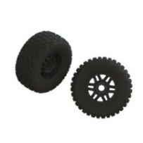 Arrma dBoots FORTRESS LP Tire Set Glued Black 2 ARA550110