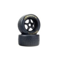 Arrma dBoots Hoons 53-107 2.9 Pre-Mounted Belted Tires Gold 17mm Hex 5-Spoke 2 ARA550085