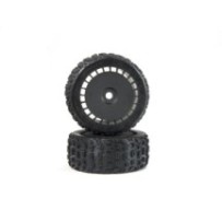 Arrma dBoots Katar T Belted 6S Tire Set Glued Blk 2 ARA550097