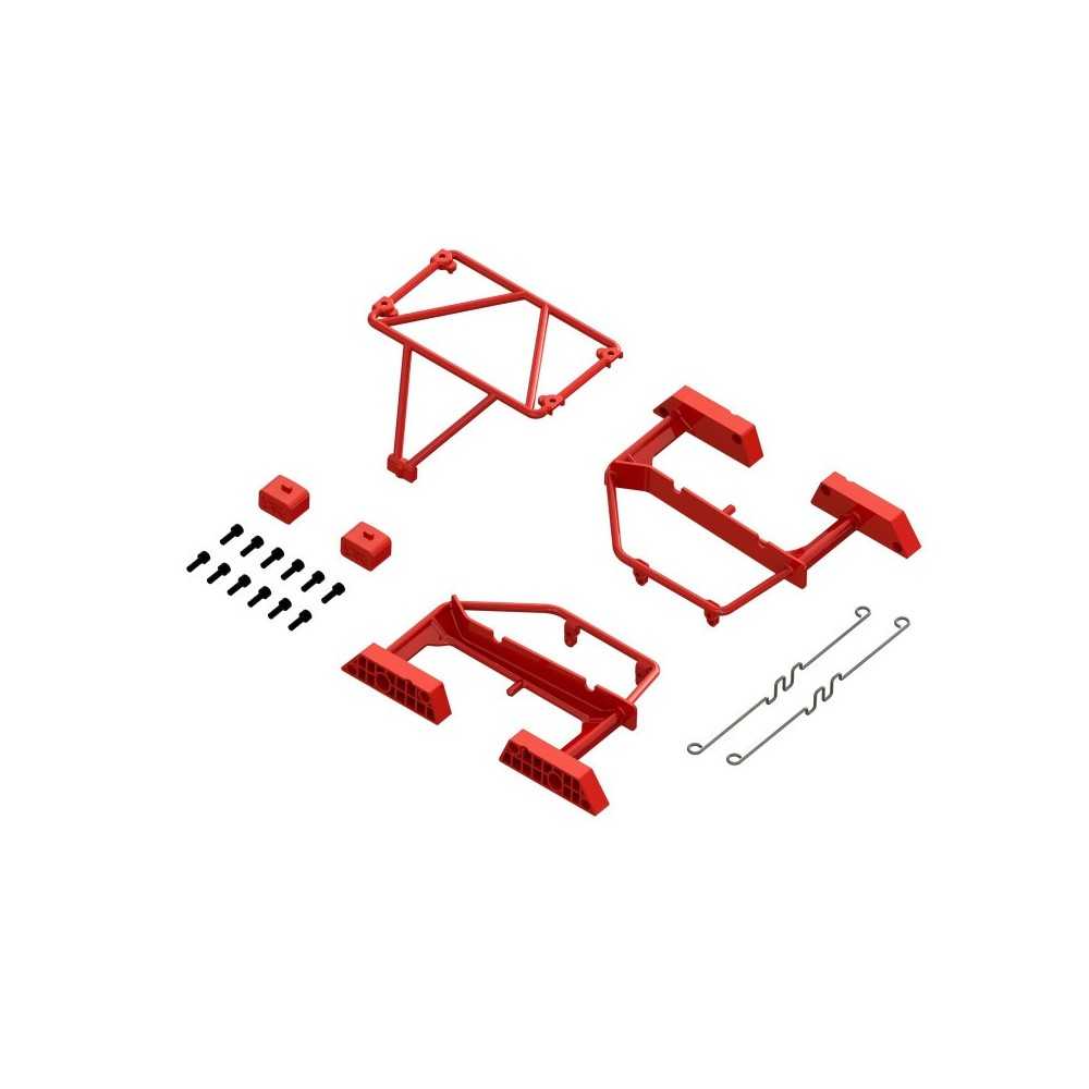 Arrma Desert Truck Body Roll Cage Set Red: GROM ARA320820