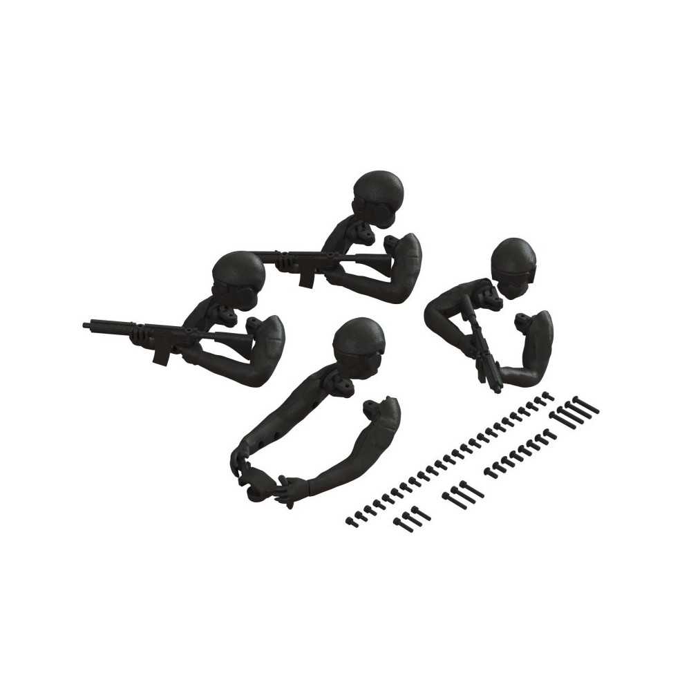 Arrma Driver Figure Set Black ARA480057