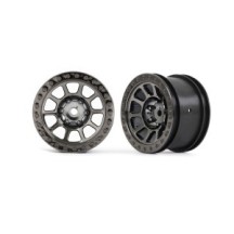 Traxxas Wheels 2.2 (black chrome) (2) (bandit rear) TRX2480A