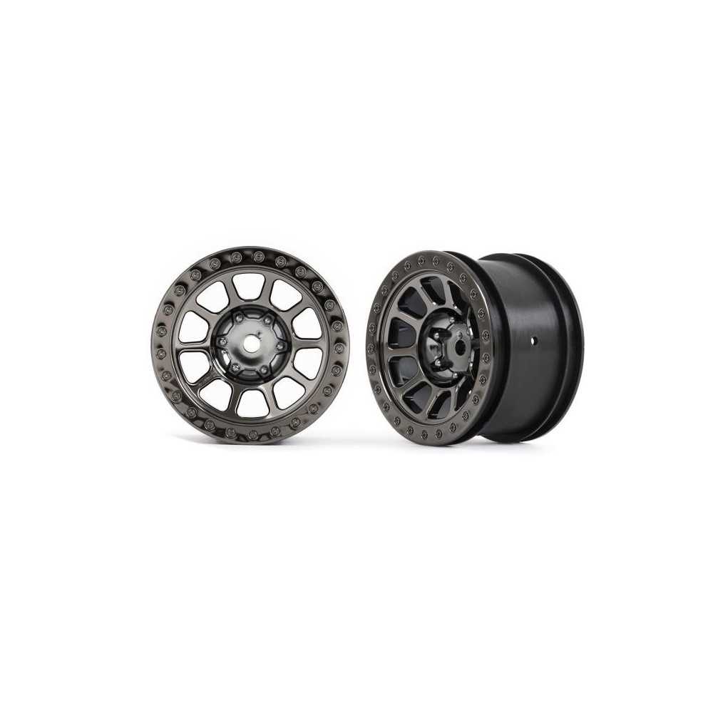 Traxxas Wheels 2.2 (black chrome) (2) (bandit rear) TRX2480A Traxxas Wheels 2.2 (black chrome) (2) (bandit rear) TRX2480A