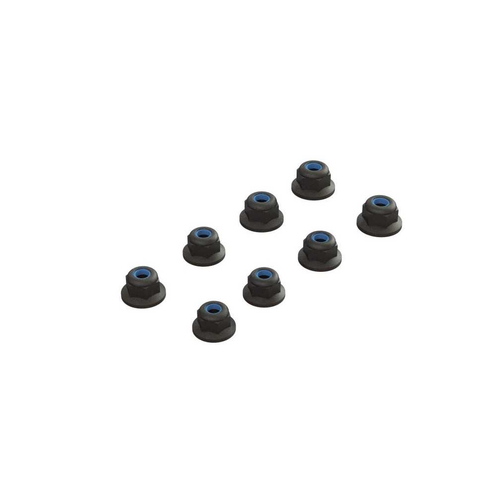 Arrma Flanged Lock Nut M3 Black 4 ARA708009 Arrma Flanged Lock Nut M3 Black 4 ARA708009