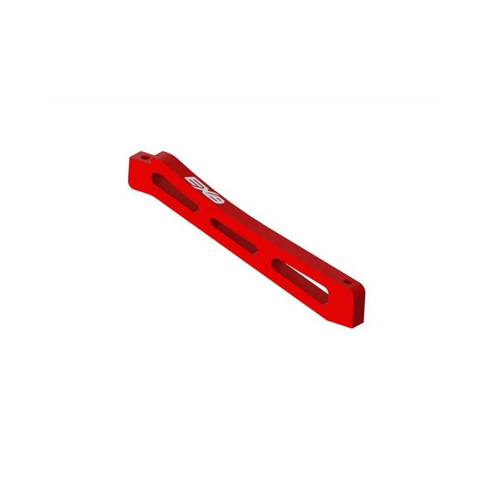 Arrma Front Center Aluminum Chassis Brace 98mm Red: EXB ARA320564 Arrma Front Center Aluminum Chassis Brace 98mm Red: EXB ARA320564