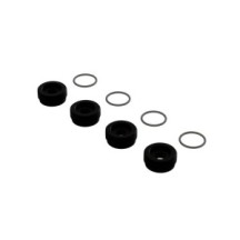 Arrma Front Hub Nut Includes O-Rings Aluminum Black 4 ARA330775