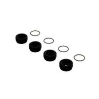 Arrma Front Hub Nut Includes O-Rings Aluminum Black 4 ARA330775