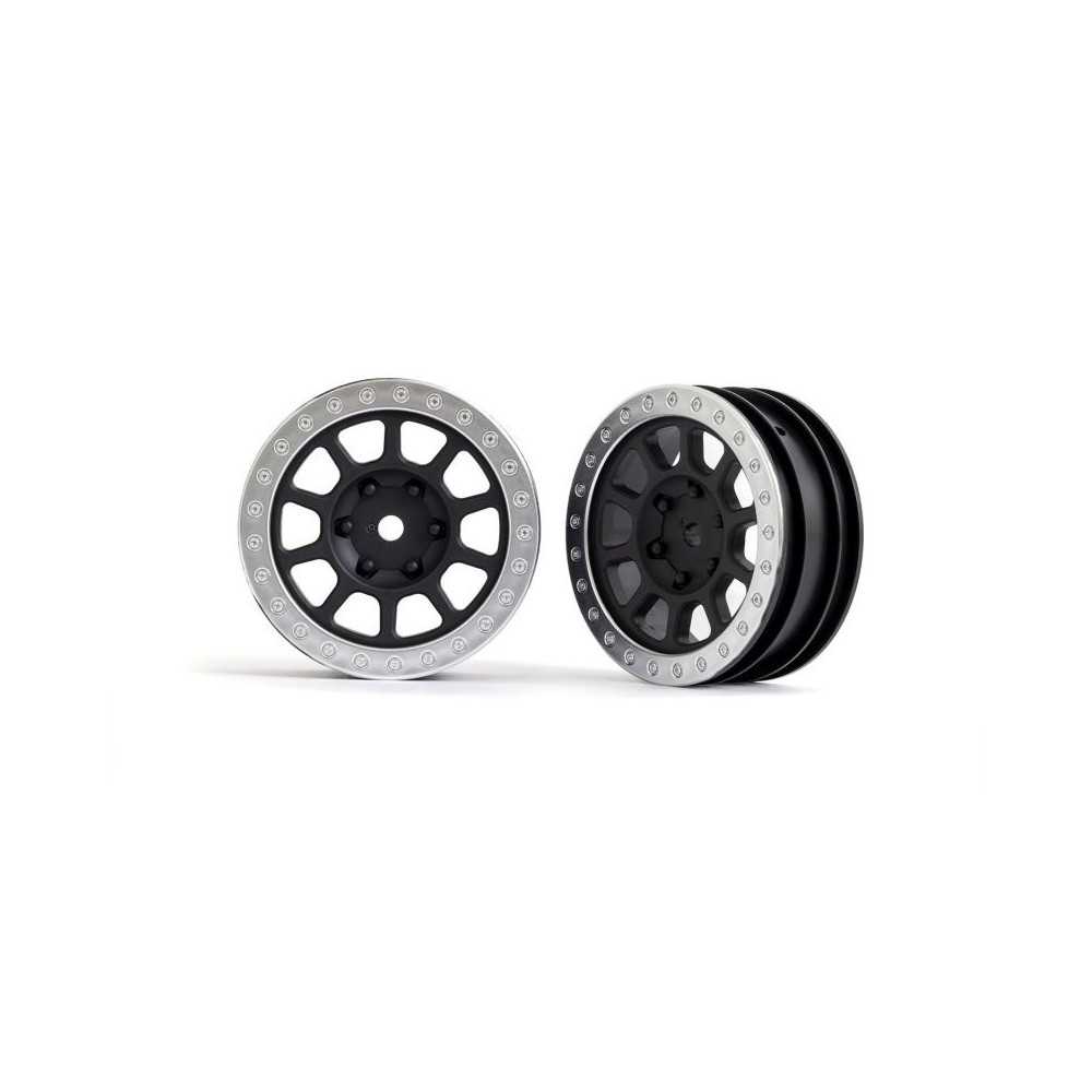 Traxxas Wheels 2.2 (graphite gray satin chrome beadlock) (2) (bandit front) TRX2481 Traxxas Wheels 2.2 (graphite gray satin chrome beadlock) (2) (bandit front) TRX2481