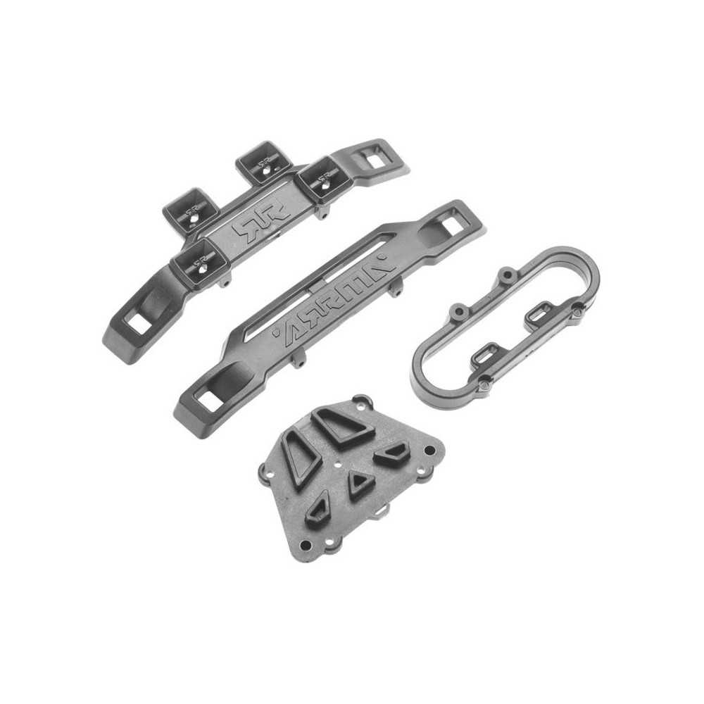 Arrma Front Rear Bumper Set: Nero ARAC3467 Arrma Front Rear Bumper Set: Nero ARAC3467