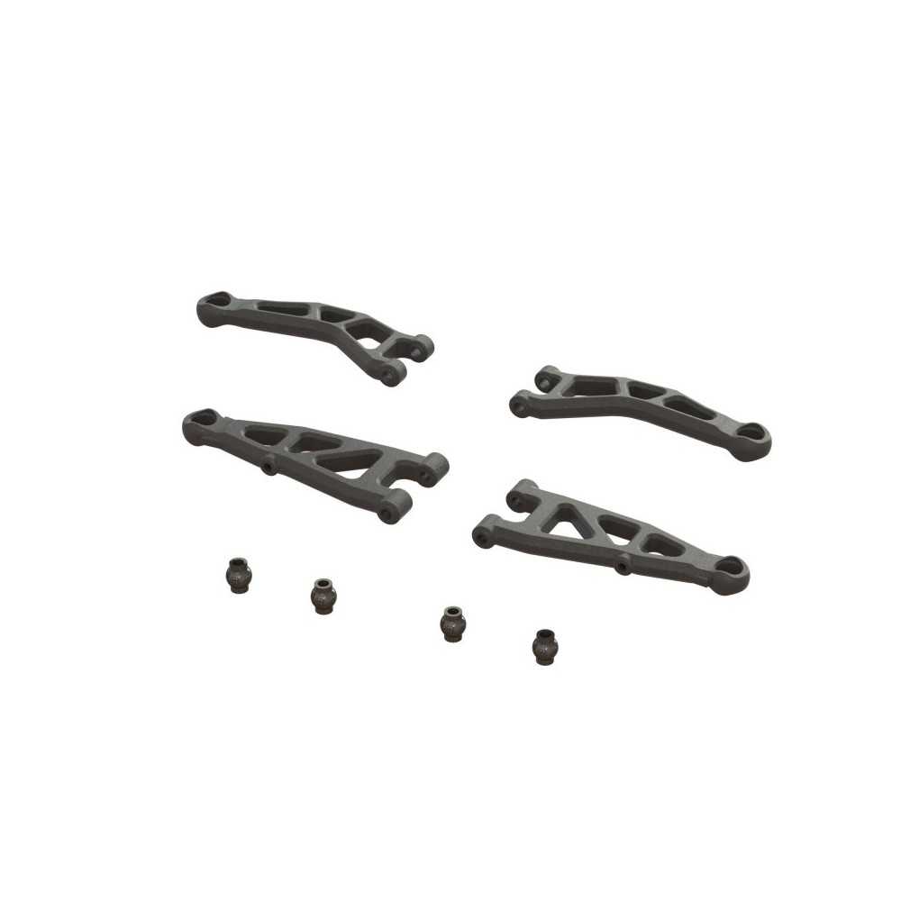 Arrma Front Suspension Arm Set A: GROM ARA330809 Arrma Front Suspension Arm Set A: GROM ARA330809
