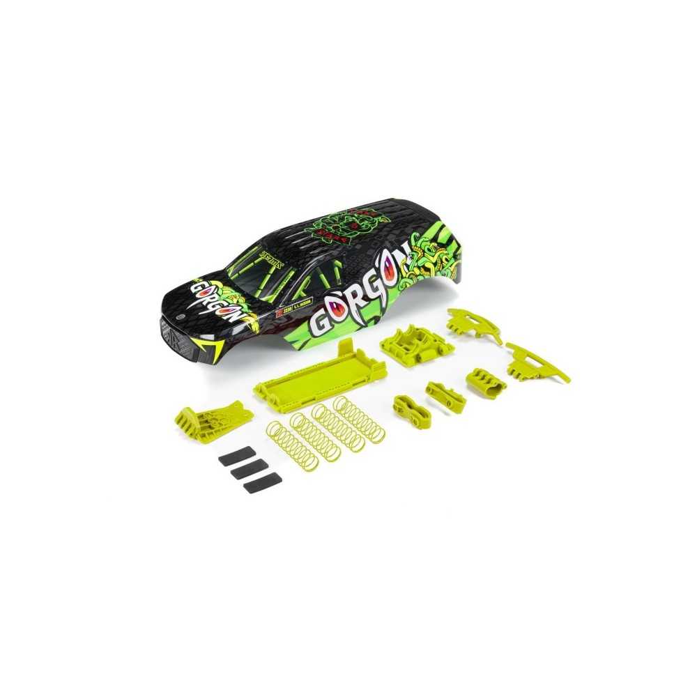 Arrma GORGON Painted Decaled Body Set Fluorescent Yellow ARA402349 Arrma GORGON Painted Decaled Body Set Fluorescent Yellow ARA402349