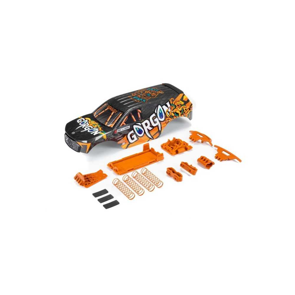 Arrma GORGON Painted Decaled Trimmed Body Set Orange ARA402357