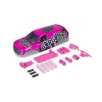 Arrma GORGON Painted Decaled Trimmed Body Set Pink-Black ARA-2608