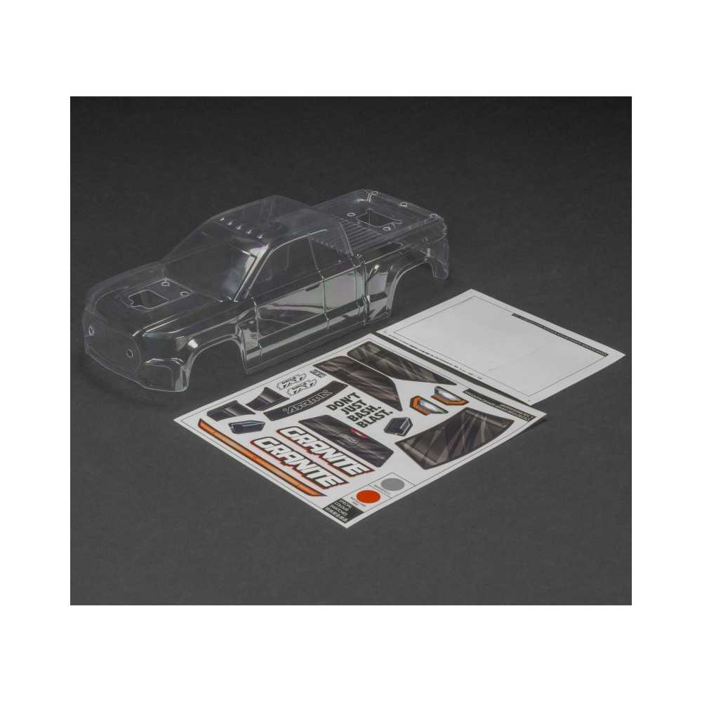 Carrocería GRANITE 4X4 transparente recortada Arrma ARA-1620 Carrocería GRANITE 4X4 transparente recortada Arrma ARA-1620