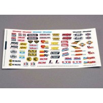 Traxxas Decal sheet racing sponsors TRX2514