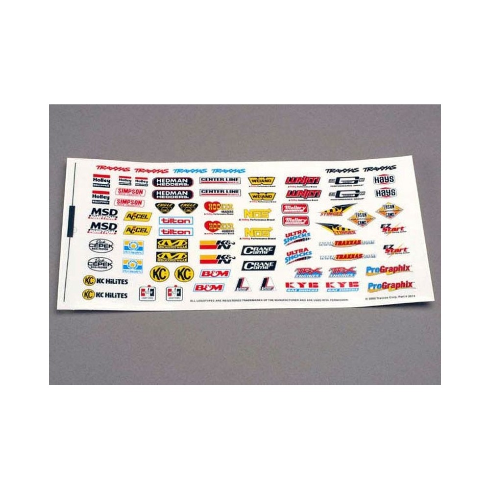 Traxxas Decal sheet racing sponsors TRX2514 Traxxas Decal sheet racing sponsors TRX2514