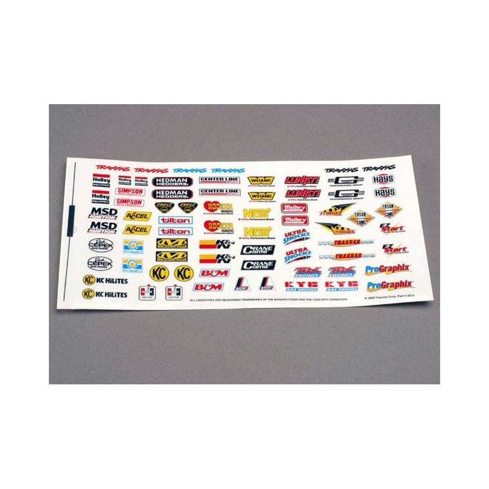 Traxxas Decal sheet racing sponsors TRX2514 Traxxas Decal sheet racing sponsors TRX2514