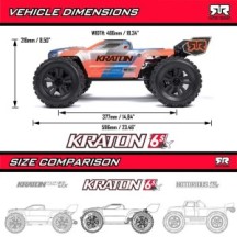 Arrma KRATON 6S 1/8 4X4 RTR Brushless Speed Truck Green/Black ARA8608V6T3