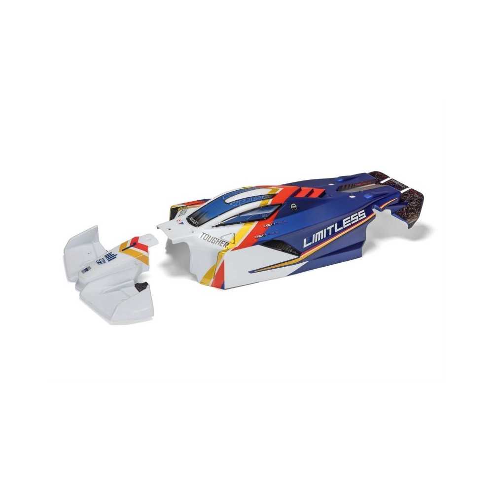 Arrma LIMITLESS Painted Decaled Trimmed Body White-Blue ARA-2810 Arrma LIMITLESS Painted Decaled Trimmed Body White-Blue ARA-2810