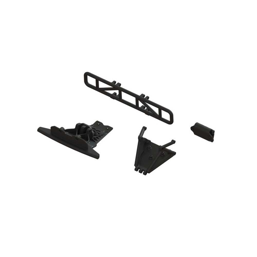 Arrma Lower Skid And Bumper Mount Set Black ARA-1577 Arrma Lower Skid And Bumper Mount Set Black ARA-1577