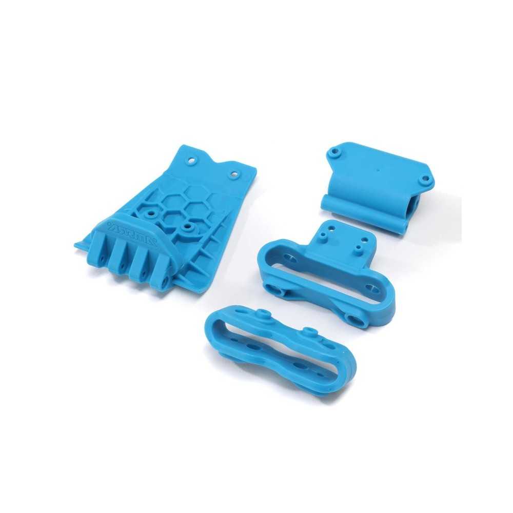 Arrma Lower Skid And Bumper Mount Set Blue ARA320787 Arrma Lower Skid And Bumper Mount Set Blue ARA320787
