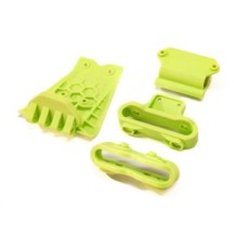 Arrma Lower Skid And Bumper Mount Set Fluorescent Yellow ARA320773