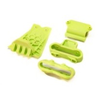 Arrma Lower Skid And Bumper Mount Set Fluorescent Yellow ARA320773