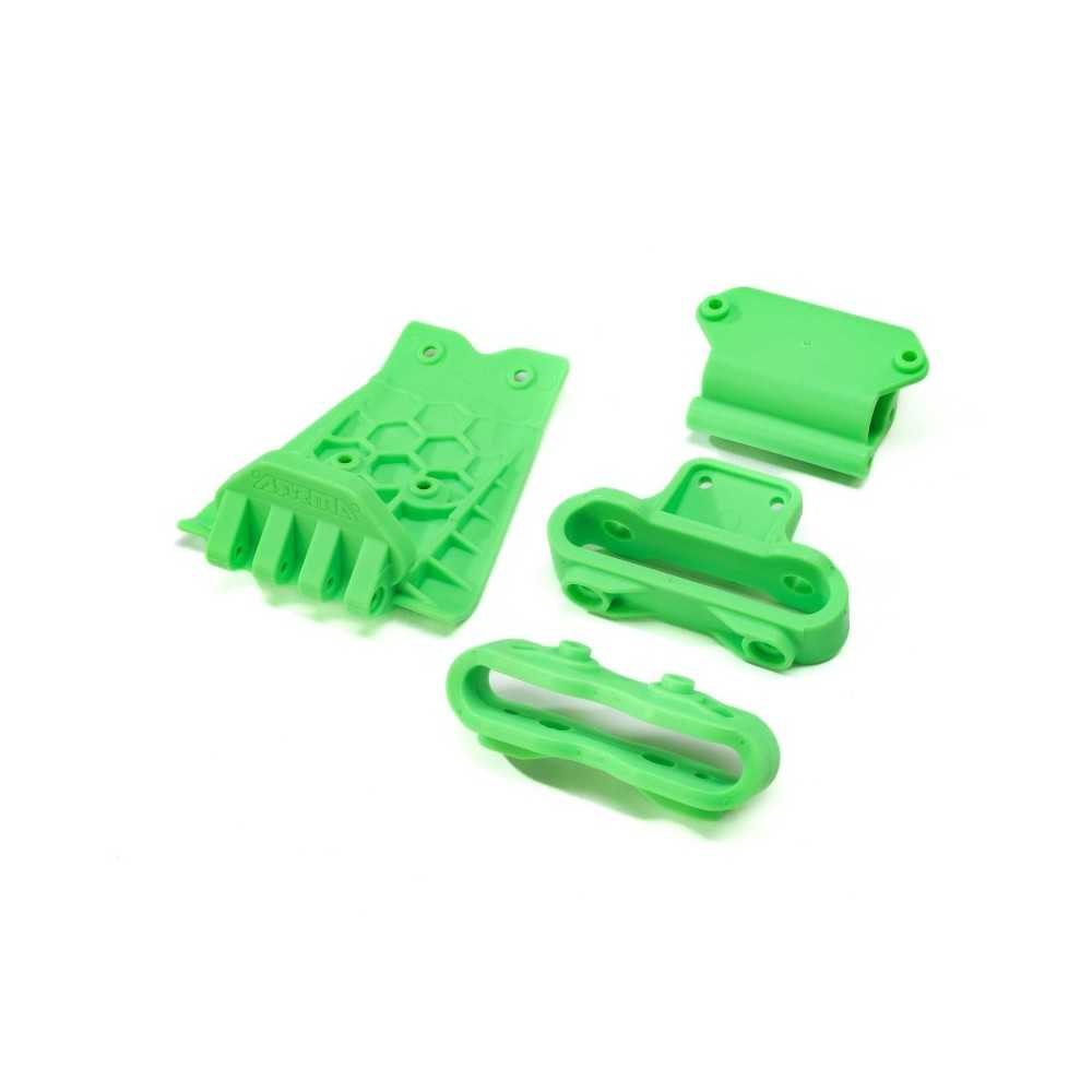 Arrma Lower Skid And Bumper Mount Set Green ARA320791