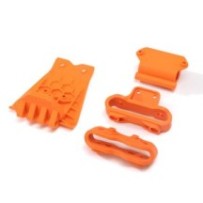 Arrma Lower Skid And Bumper Mount Set Orange ARA320795