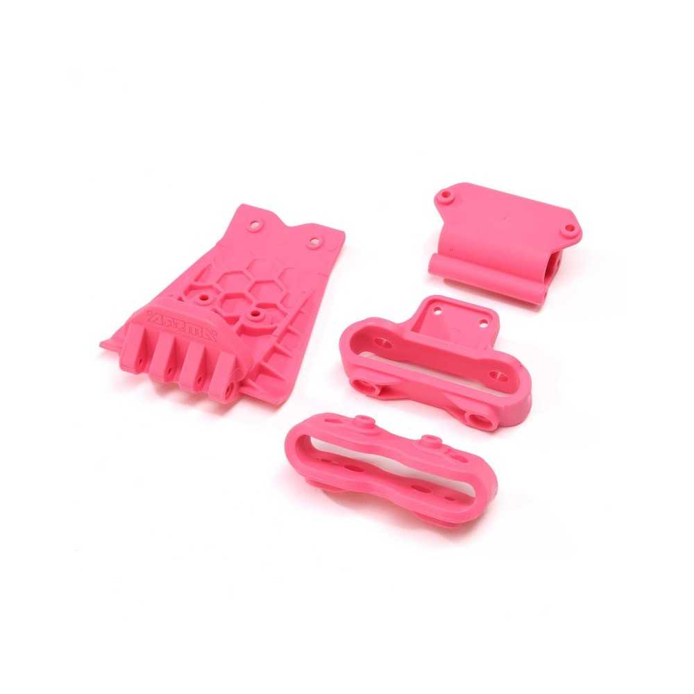Arrma Lower Skid And Bumper Mount Set Pink ARA320783 Arrma Lower Skid And Bumper Mount Set Pink ARA320783